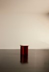 LAZARE POUF  BURGUNDY LACQUERED WOOD_MARKETPLACE
