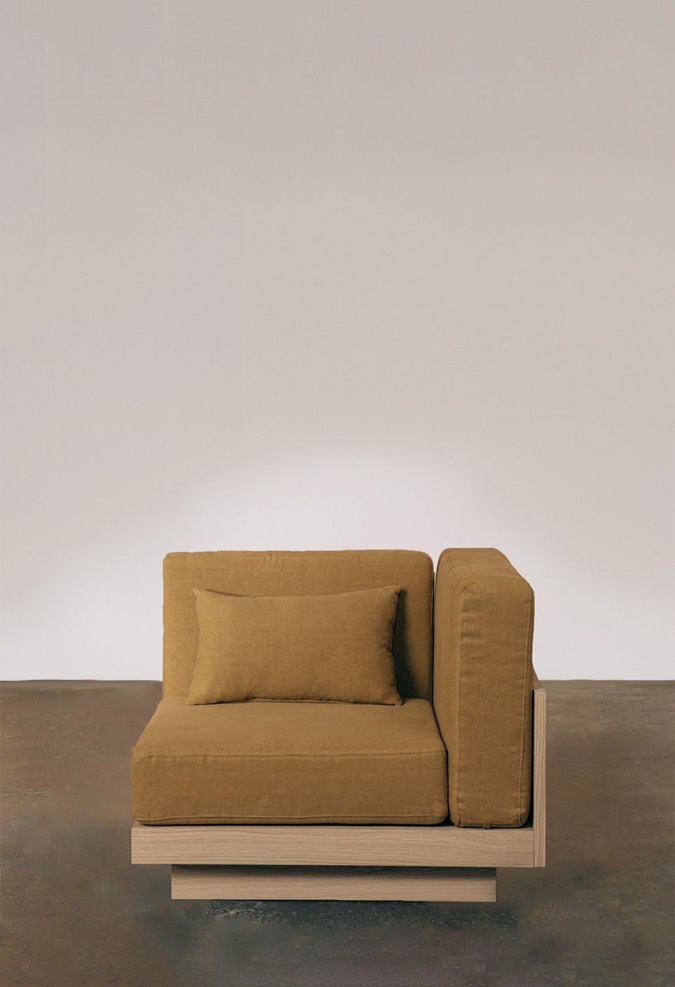 FAUTEUIL D'ANGLE  FINITION CHÊNE NATUREL