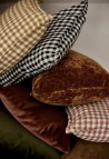 Housse de Coussin 30x50 cm - Lin Lavé Vichy Black