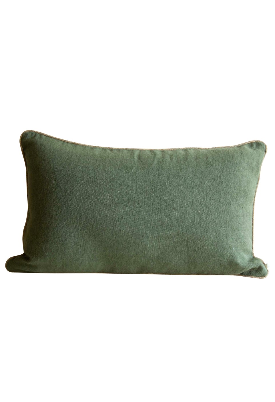 HOUSSE DE COUSSIN SALVADOR  KAKI AVEC GARNISSAGE_MARKETPLACE