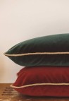 Antigua Purple Velvet Cushion Cover
