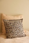 HOUSSE DE COUSSIN  LÉOPARD 30X50 CM  AVEC GARNISSAGE_MARKETPLACE