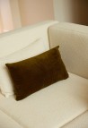 HOUSSE DE COUSSIN 30X50 CM  VELOURS CÔTELÉ OLIVE AVEC GARNISSAGE_MARKETPLACE