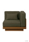 FAUTEUIL D'ANGLE  FINITION TECK