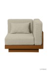 FAUTEUIL D'ANGLE  FINITION TECK