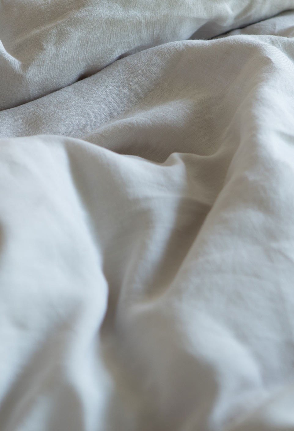 Washed Linen Duvet Cover Wide Opening Dune