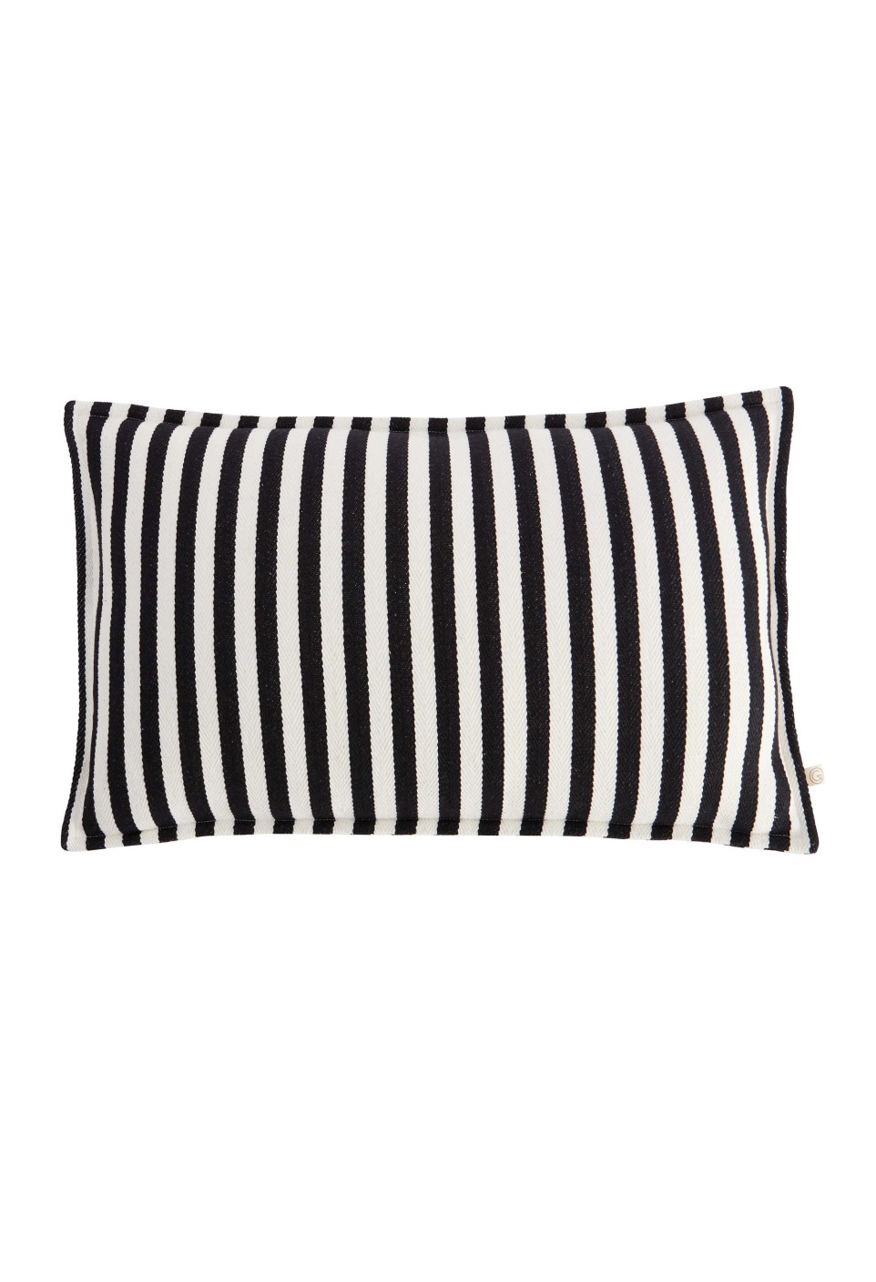 Cushion Cover Taormina Black Stripes in Cotton