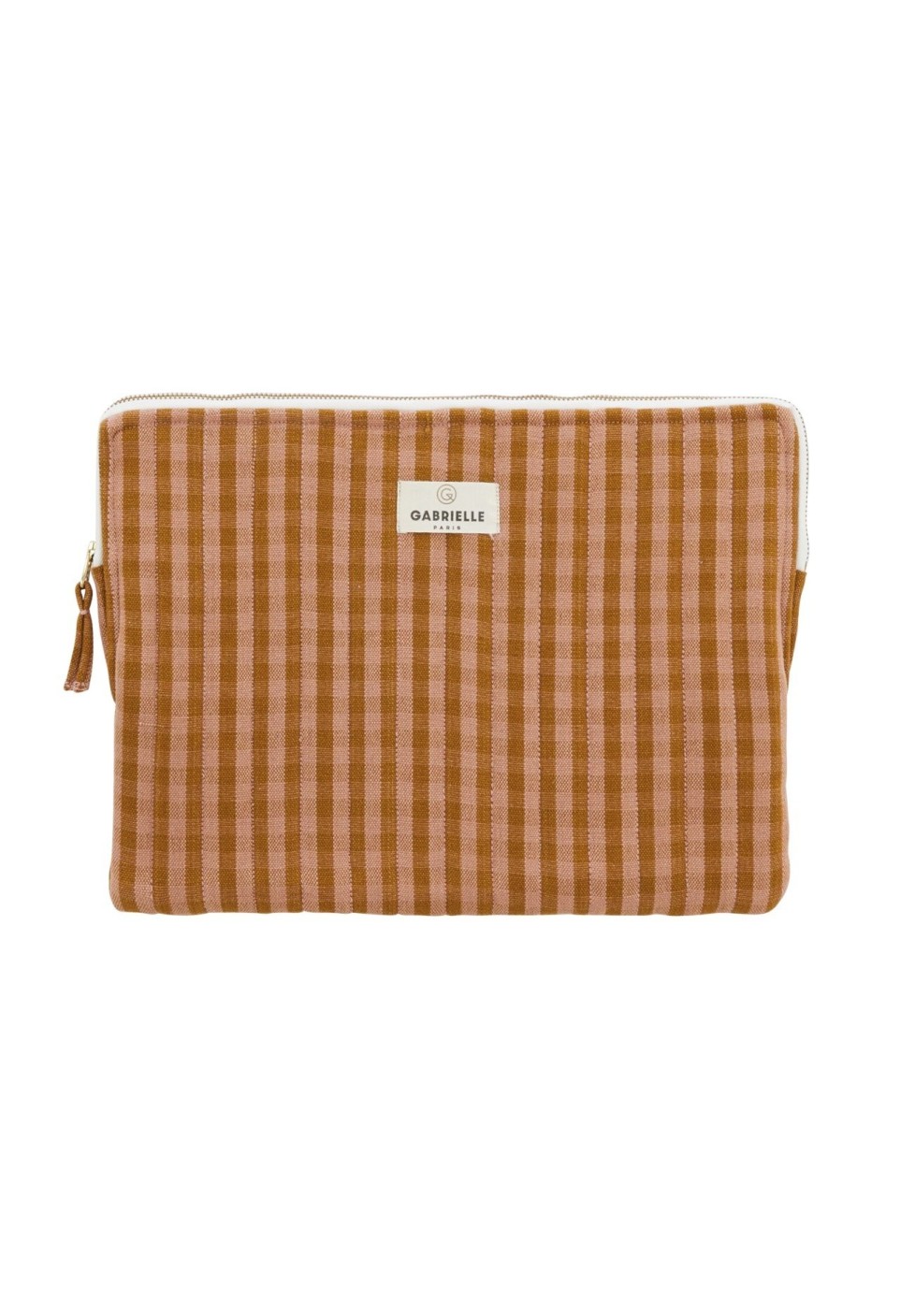 Pochette Ordinateur Vichy Glaise en Coton