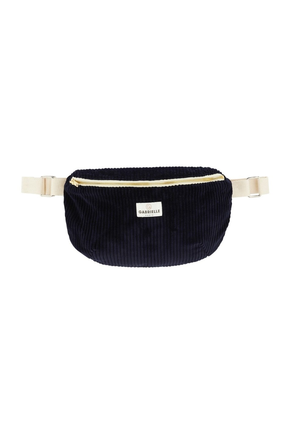 BANANE  EN VELOURS BLEU MARINE_MARKETPLACE