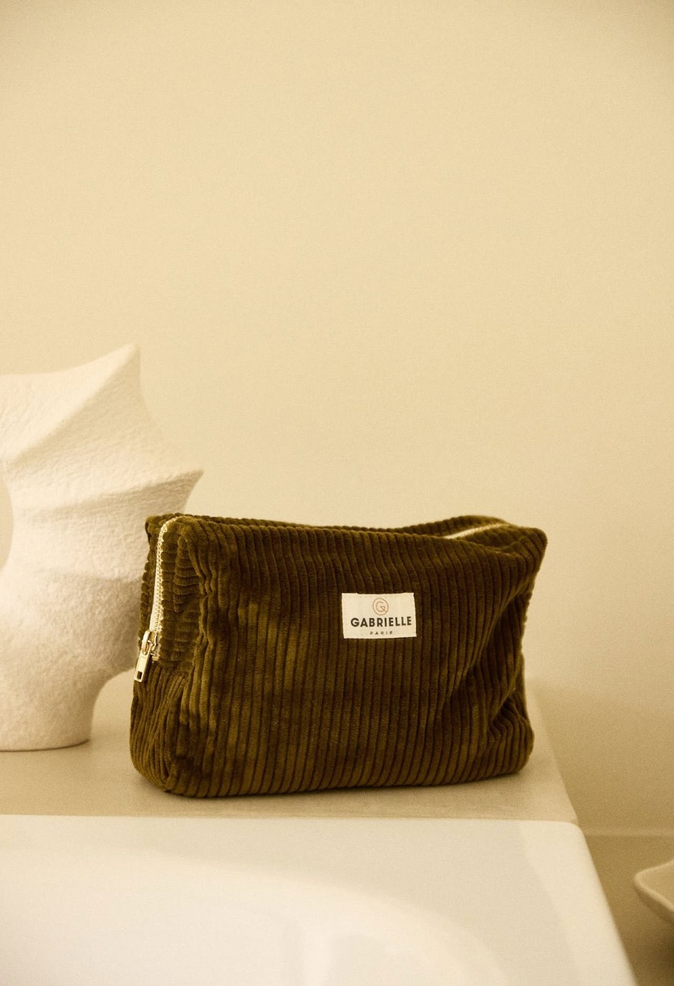 TOILET BAG  VELVET OLIVE_MARKETPLACE