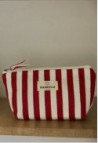 TROUSSE DE BEAUTÉ  EN COTON RAYURES ROUGES_MARKETPLACE
