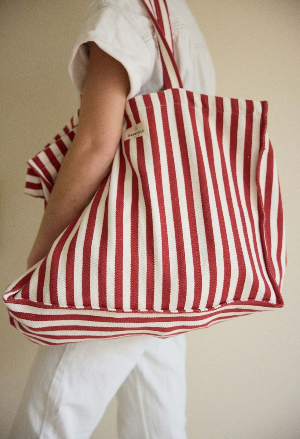 Sac Rahia Rajures Rouges Tous les sacs Gabrielle Paris - Choisissez votre essentiel