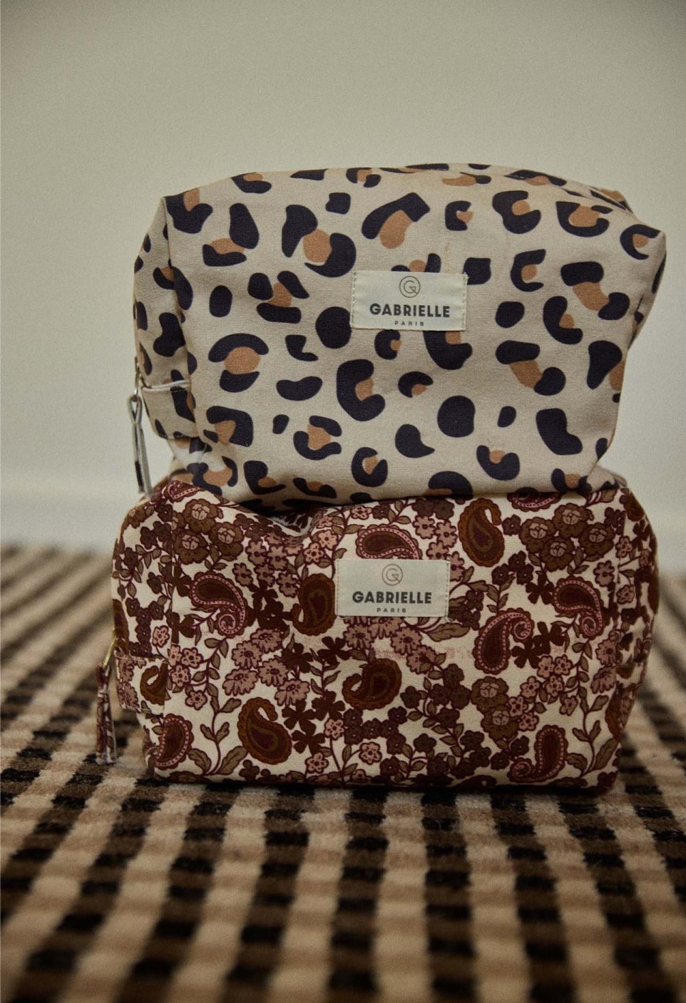 Leopard Cotton Toiletry Bag