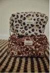 Leopard Cotton Toiletry Bag
