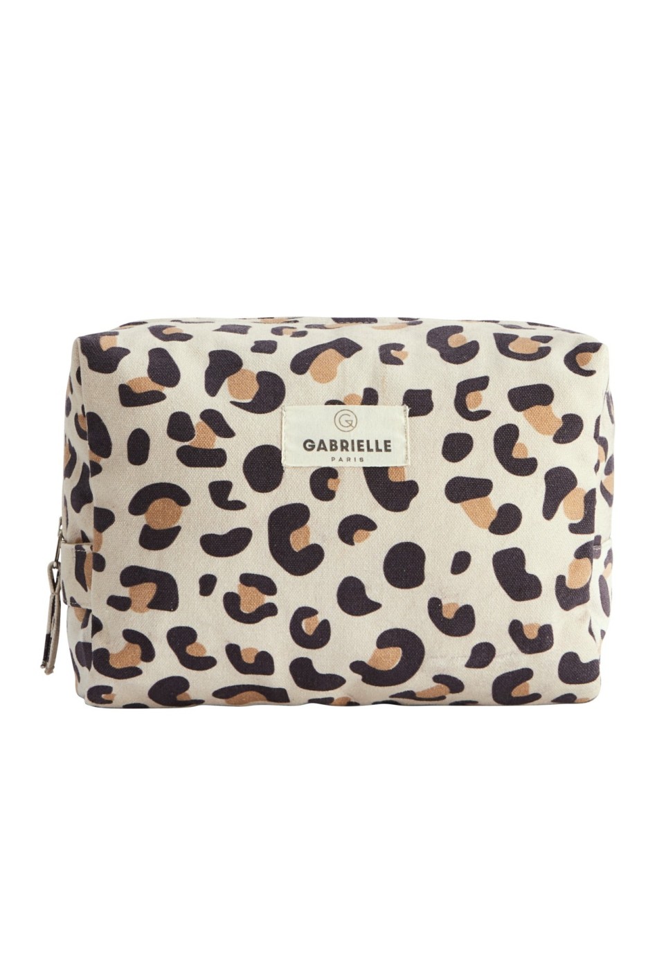 Leopard Cotton Toiletry Bag