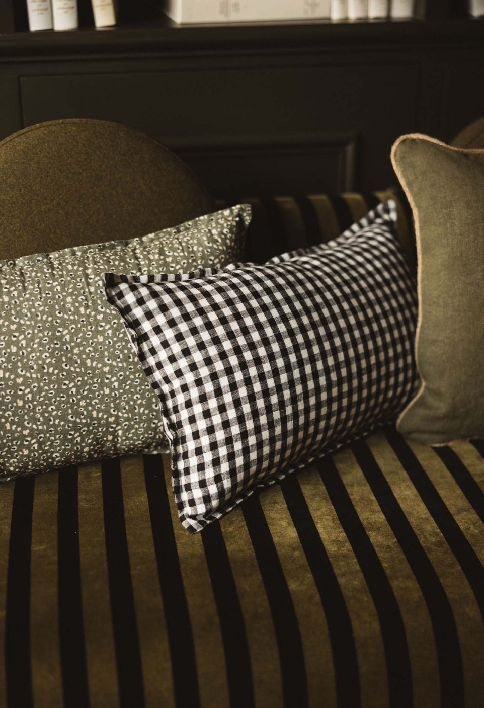 HOUSSE DE COUSSIN TAORMINA  EN LIN VICHY BLACK_MARKETPLACE