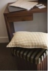 LINEN TAORMINA CUSHION COVER  VICHY CURRY_MARKETPLACE
