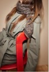 FOULARD EN LAINE  LÉOPARD FORÊT_MARKETPLACE