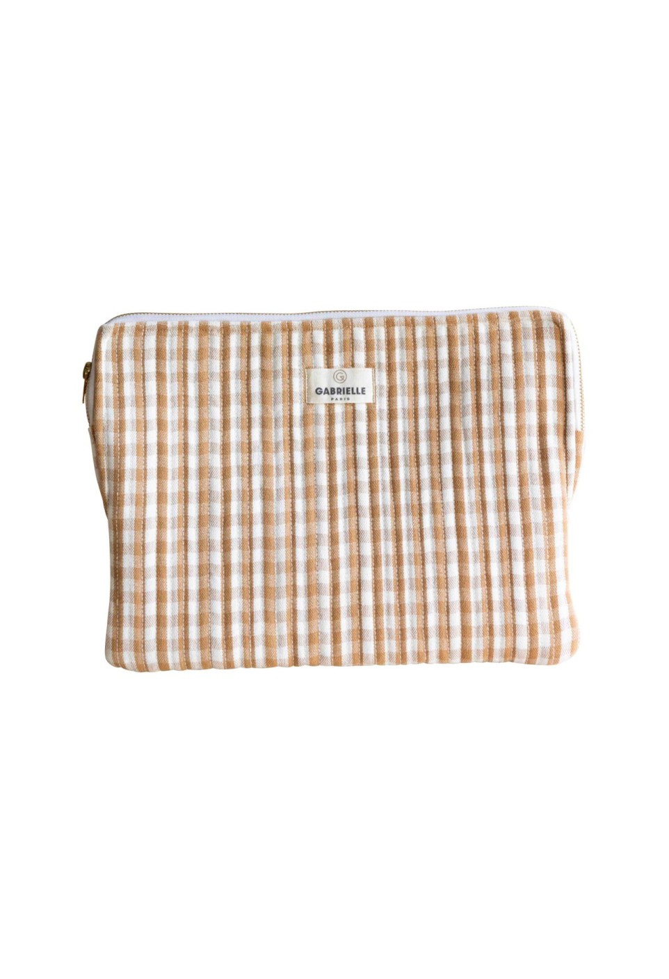 POCHETTE ORDINATEUR VICHY CAMEL_MARKETPLACE