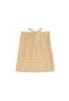 Washed linen Vichy Curry Apron - 100% linen