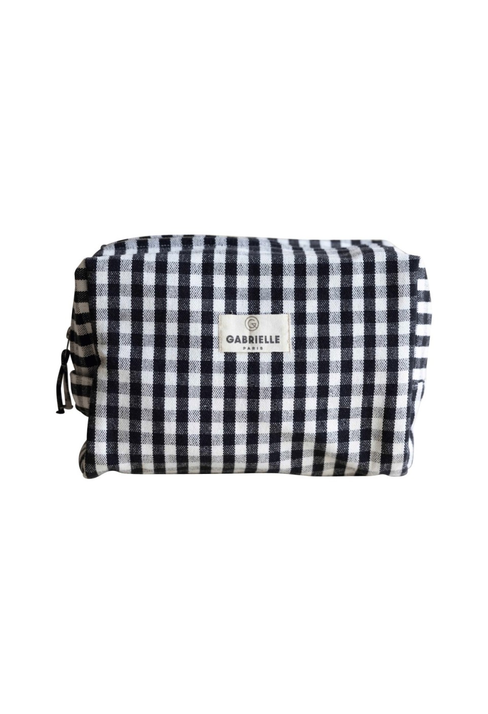 TROUSSE DE TOILETTE  EN COTON VICHY BLACK_MARKETPLACE