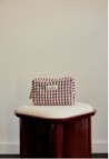 TROUSSE DE TOILETTE  EN COTON VICHY BORDEAUX_MARKETPLACE