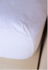 WASHED LINEN FITTED SHEET  SNOW_MARKETPLACE