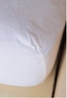 Washed Linen Fitted Sheet Milk