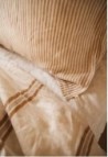WASHED LINEN DUVET COVER  CAFÉ/MILK
