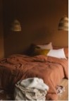 Cotton Gauze Duvet Cover Terracotta