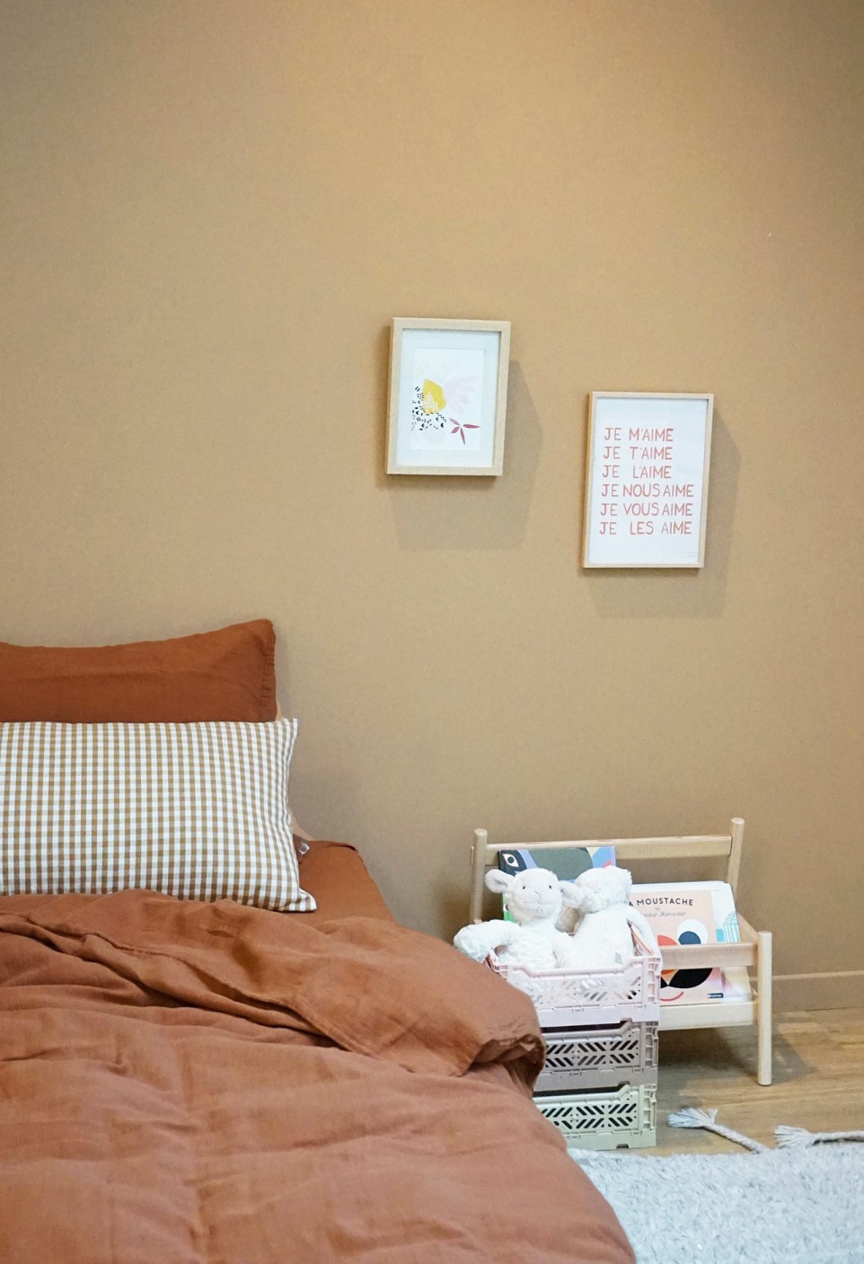 HOUSSE DE COUETTE 1 PERSONNE  EN GAZE DE COTON TERRACOTTA_MARKETPLACE
