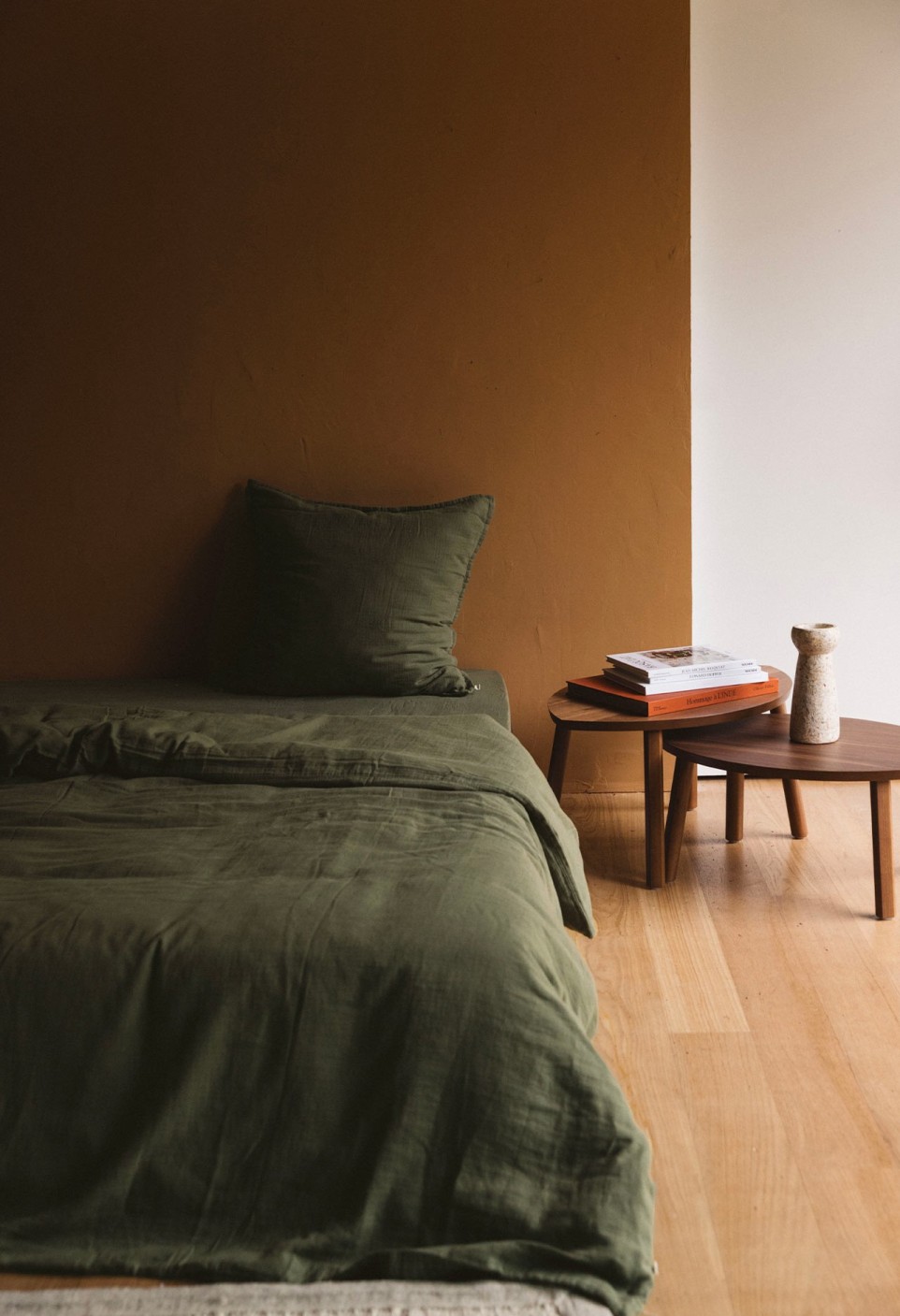 HOUSSE DE COUETTE  EN GAZE DE COTON KAKI_MARKETPLACE