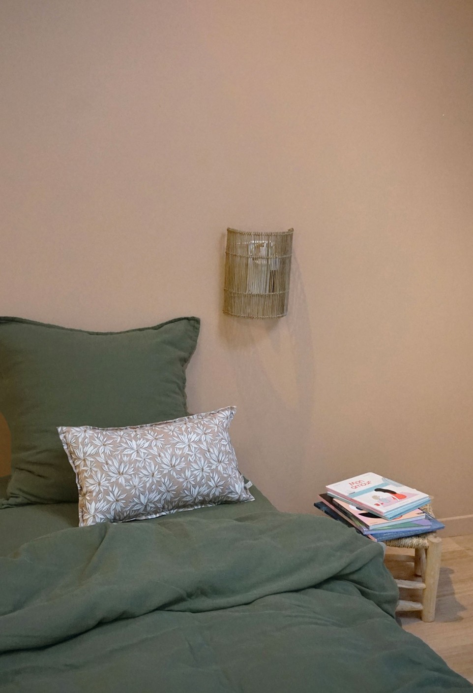 Cotton Gauze Duvet Cover Single Khaki