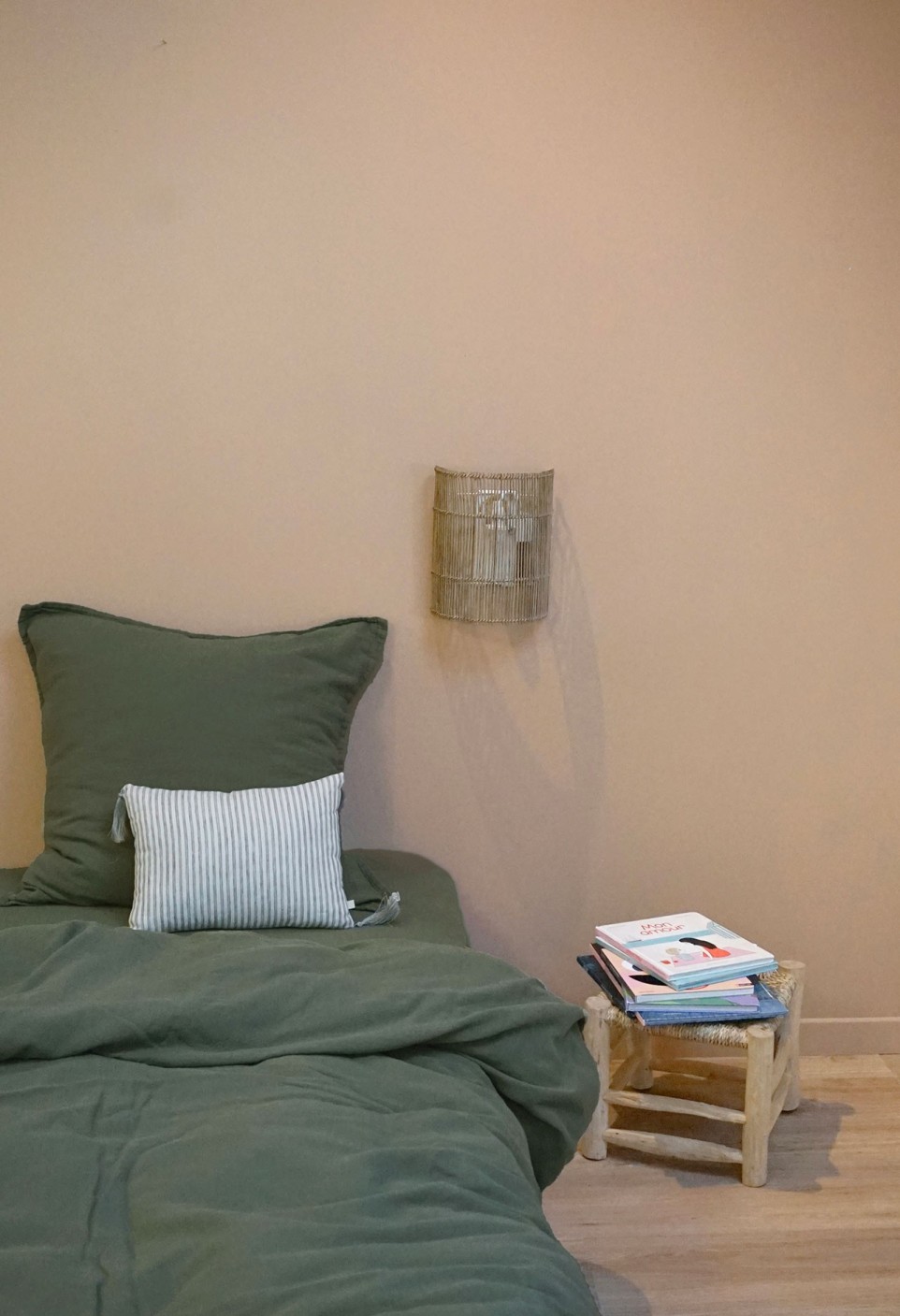 Cotton Gauze Duvet Cover Single Khaki