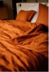 Washed Linen Duvet Cover Caramel