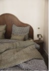 LINEN DUVET COVER  VICHY BLACK_MARKETPLACE