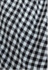 Washed Linen Duvet Cover Single Vichy Black