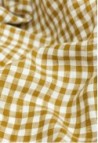 Washed Linen Duvet Cover Vichy Curry