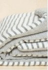 STRIPED & WASHED EIDERDOWN  BLACK/MILK_MARKETPLACE