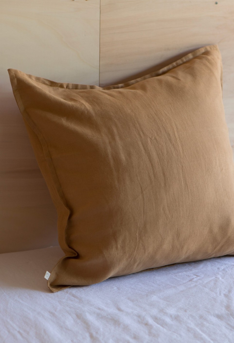 WASHED LINEN EUROSHAM / PILLOWCASE TABAC_MARKETPLACE