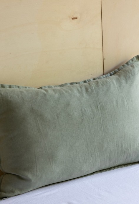 Taie D'Oreiller Gabriel 50x70 Cm - Mélange Bambou Coton Doux, Vert, Certifié Oeko-Tex