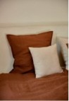 LINEN PILLOWCASE & EUROSHAM  MOKA_MARKETPLACE