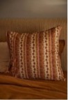 PILLOWCASE & EUROSHAM  FLORES GRENAT