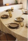 LINEN TABLECLOTH  VICHY CURRY_MARKETPLACE