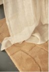 Milk Chevron Linen Voile Curtain