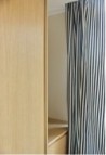 Black Striped Cotton Curtain