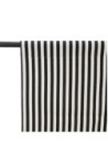 Black Striped Cotton Curtain