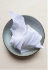 SERVIETTE DE TABLE  EN LIN LAVÉ SNOW_MARKETPLACE
