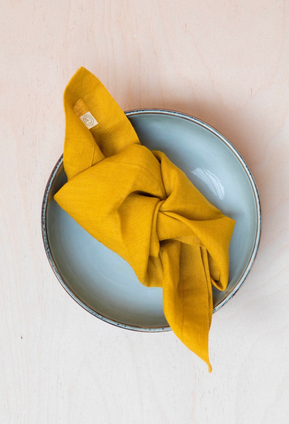 WASHED LINEN NAPKIN  CURRY