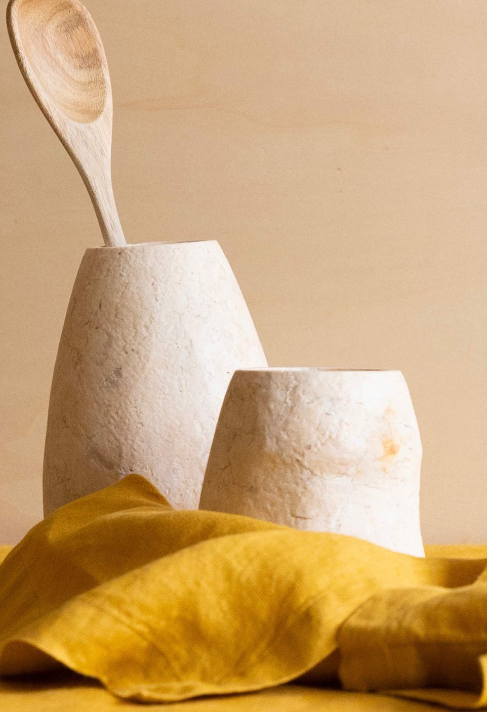 SERVIETTE DE TABLE  EN LIN LAVÉ CURRY_MARKETPLACE